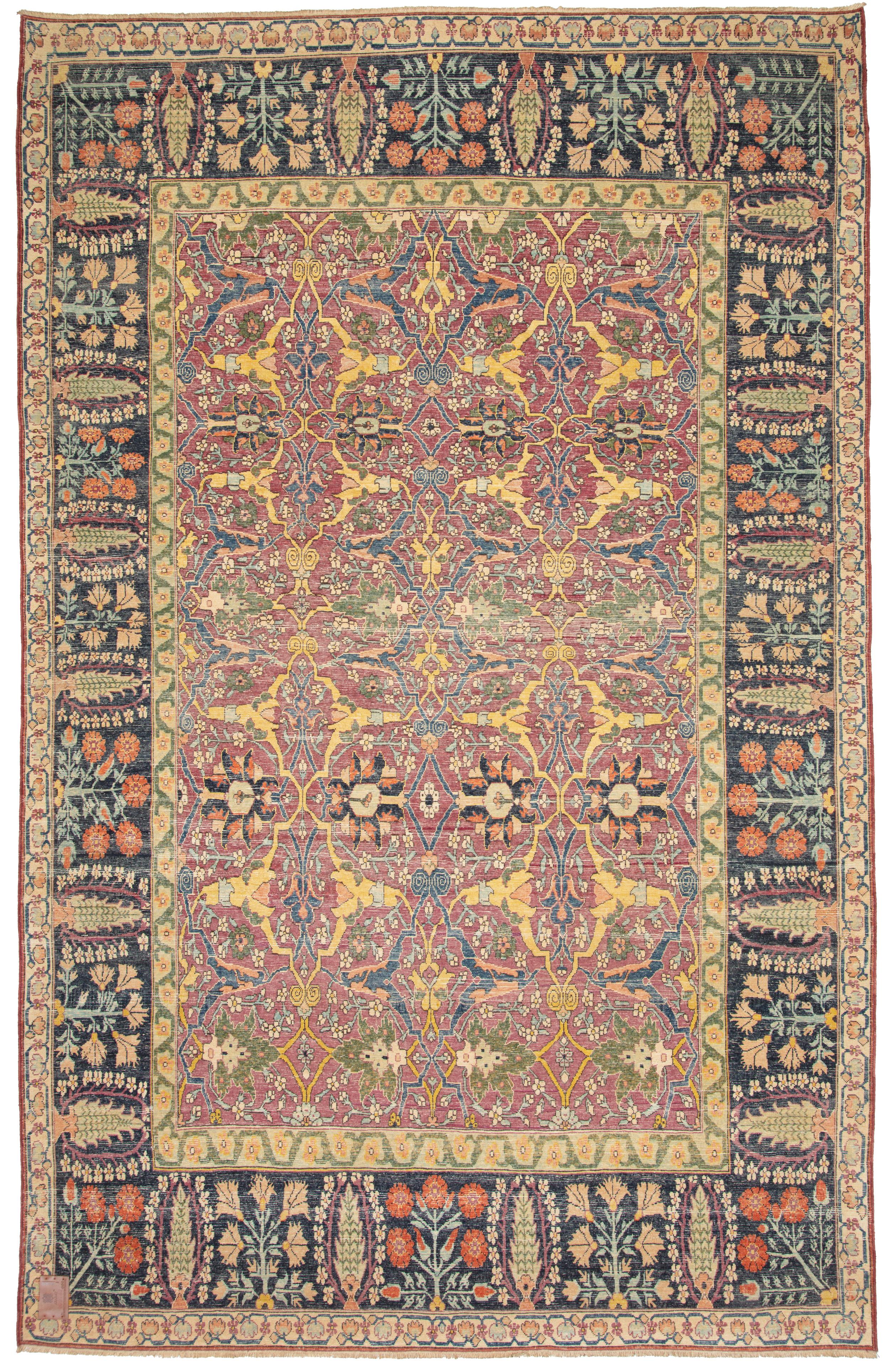 Ararat Rugs Alfombra Kerman - Alfombra Estilo Gerous Bidjar Renacimiento Persa Teñida Natural Lana en venta