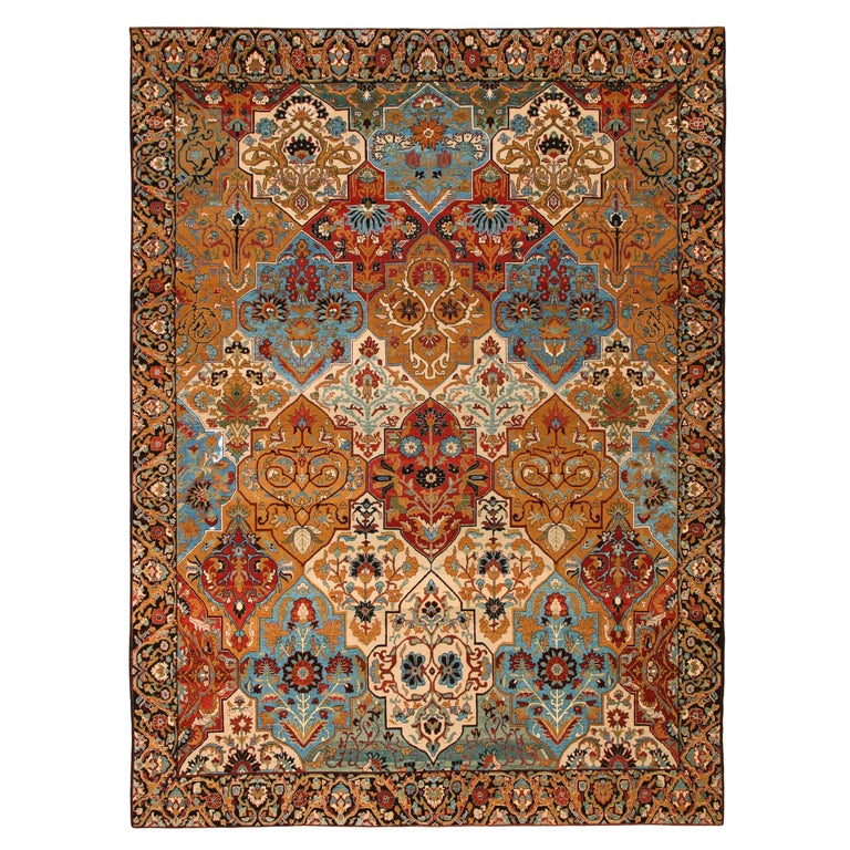Ararat Rugs Kerman MultiMedallion Carpet 17th Century Revival Rug