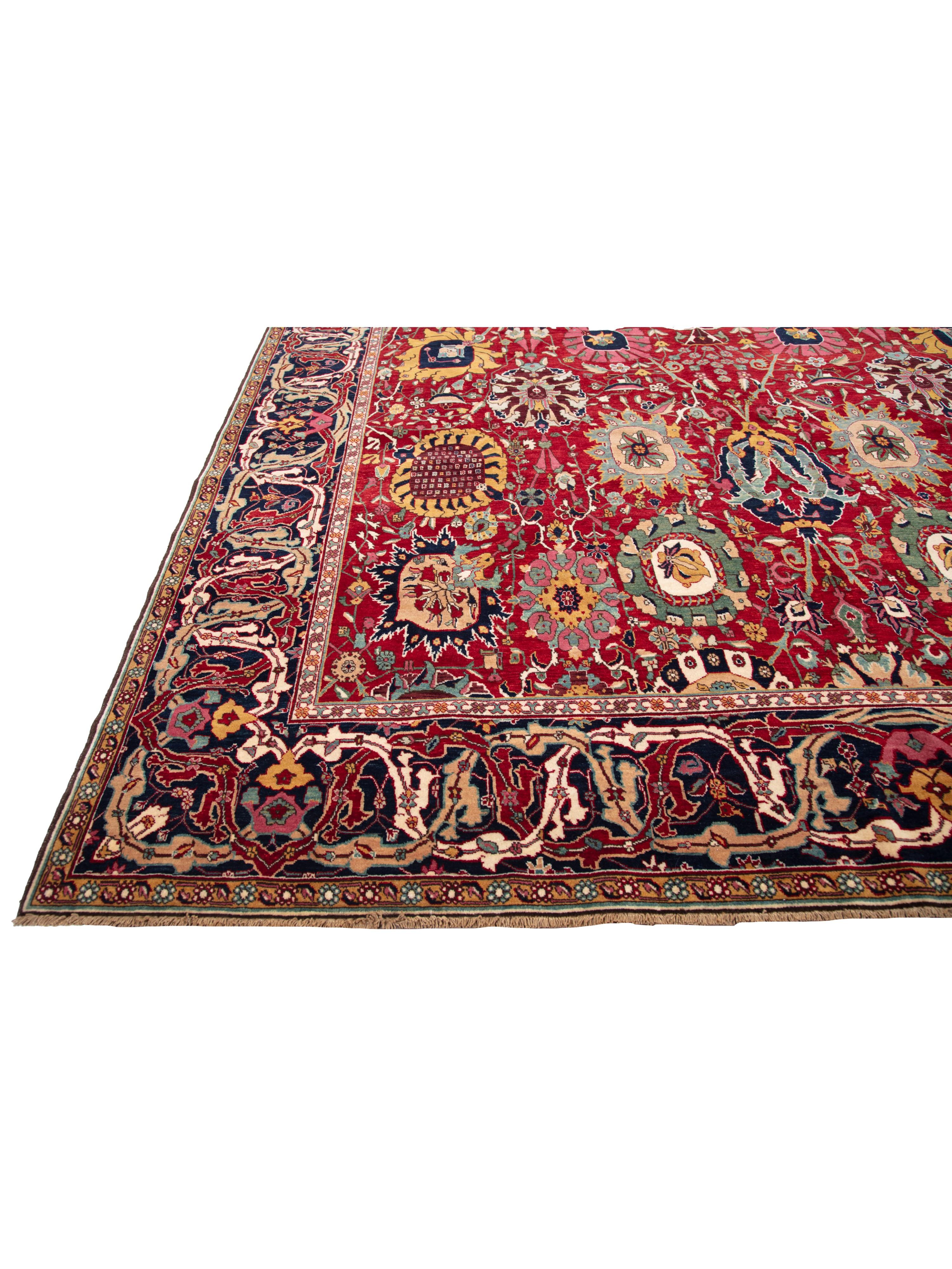 Ararat Rugs Kerman Vase Teppich aus der Alice de Rothschild Collection Natural Dyed im Zustand „Neu“ im Angebot in Tokyo, JP
