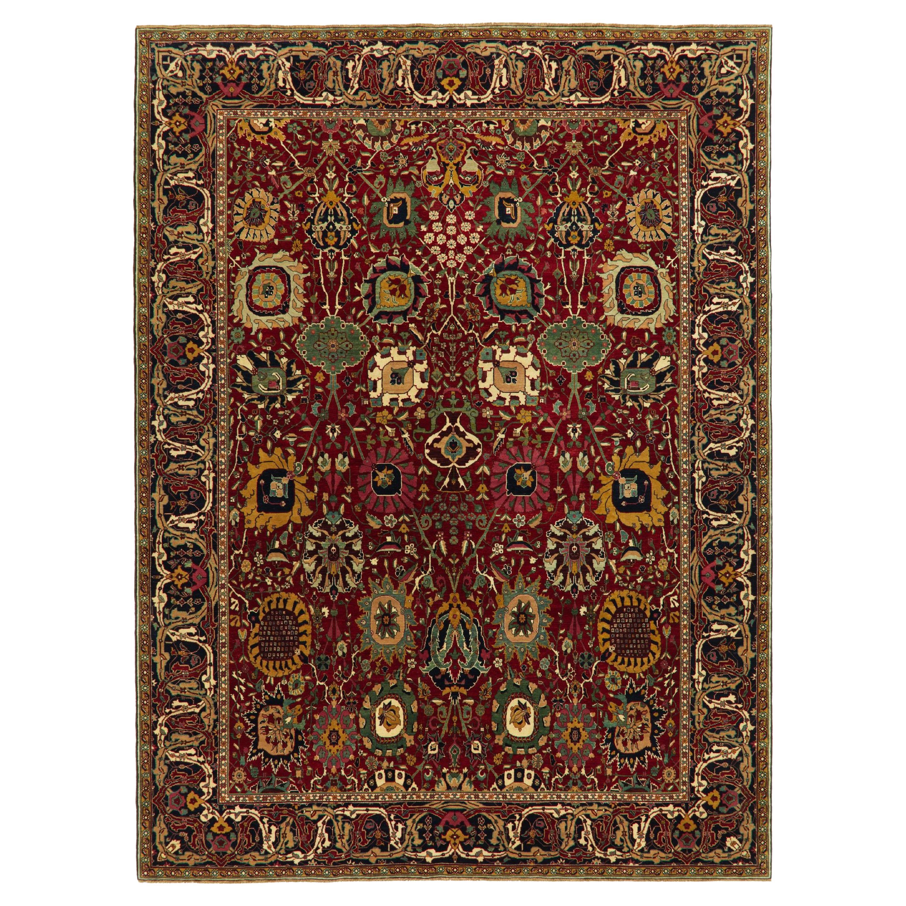 Ararat Rugs Kerman Vase Teppich aus der Alice de Rothschild Collection Natural Dyed im Angebot