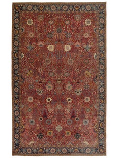 Ararat Rugs Kerman Vase Carpet from William Morris Collection - V&A Museum Piece