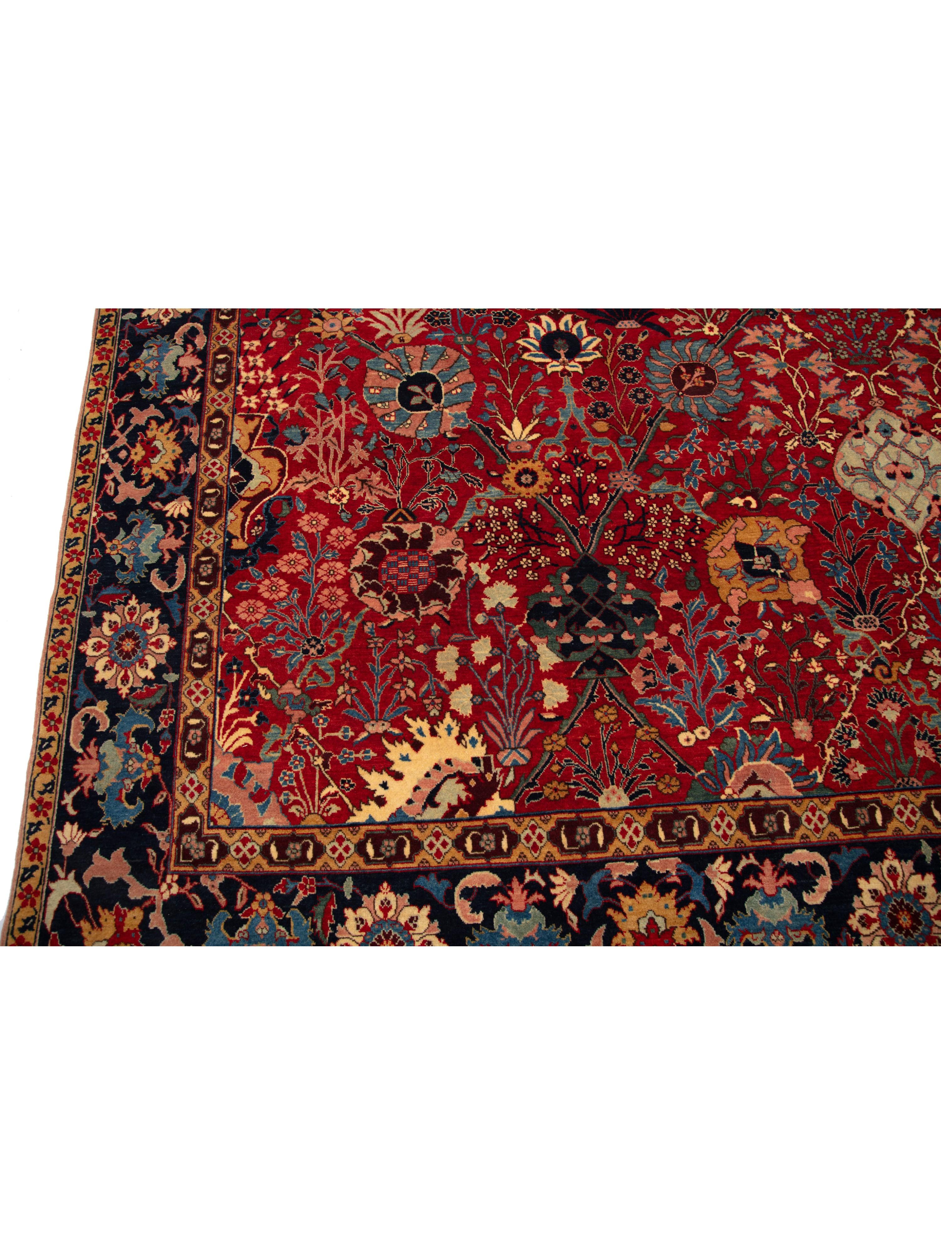 Ararat Rugs Kerman Vase Teppich aus der William Morris Collection - V&A Museumsstück (Revival) im Angebot