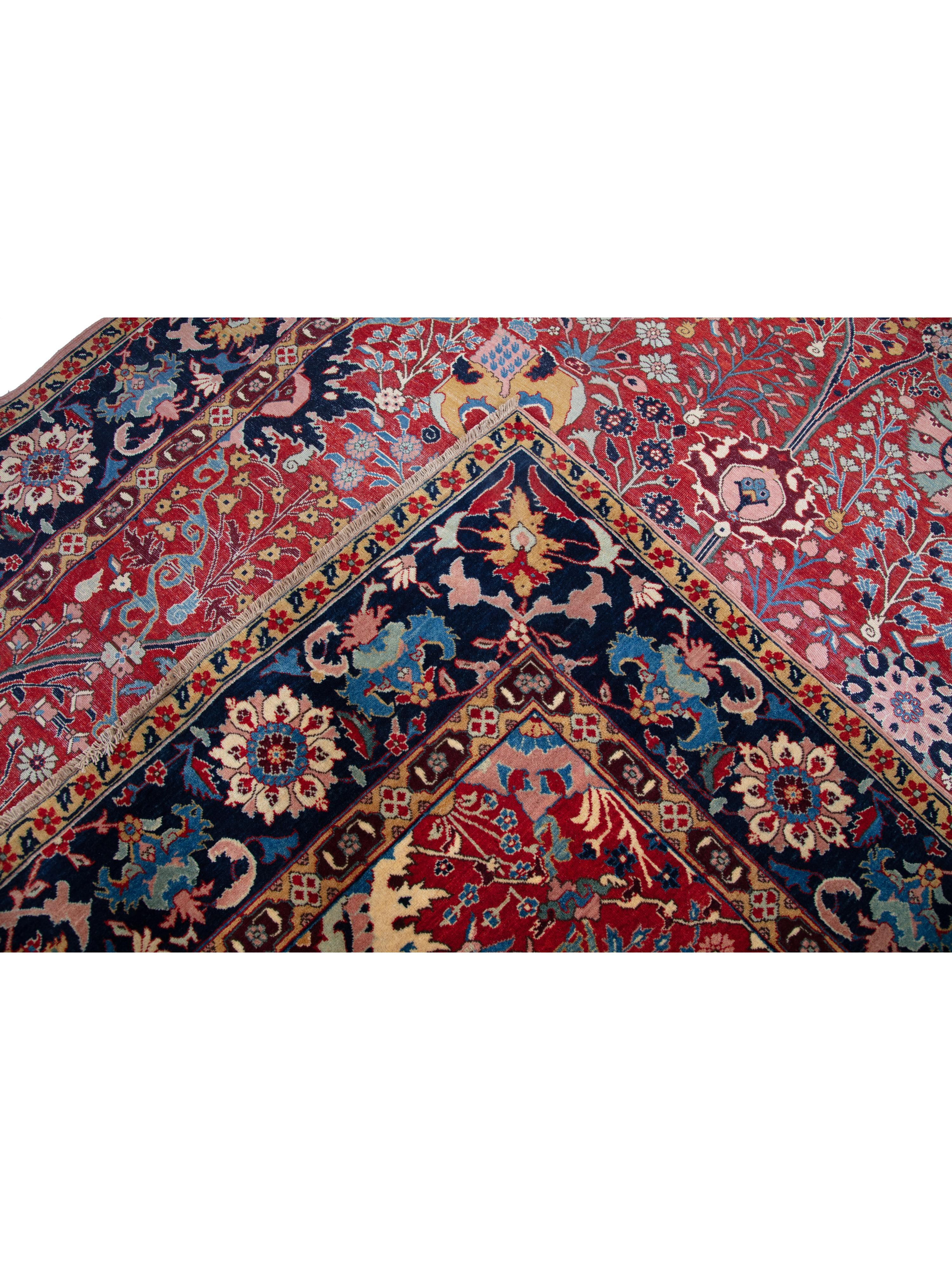 Ararat Rugs Kerman Vase Teppich aus der William Morris Collection - V&A Museumsstück im Angebot 1