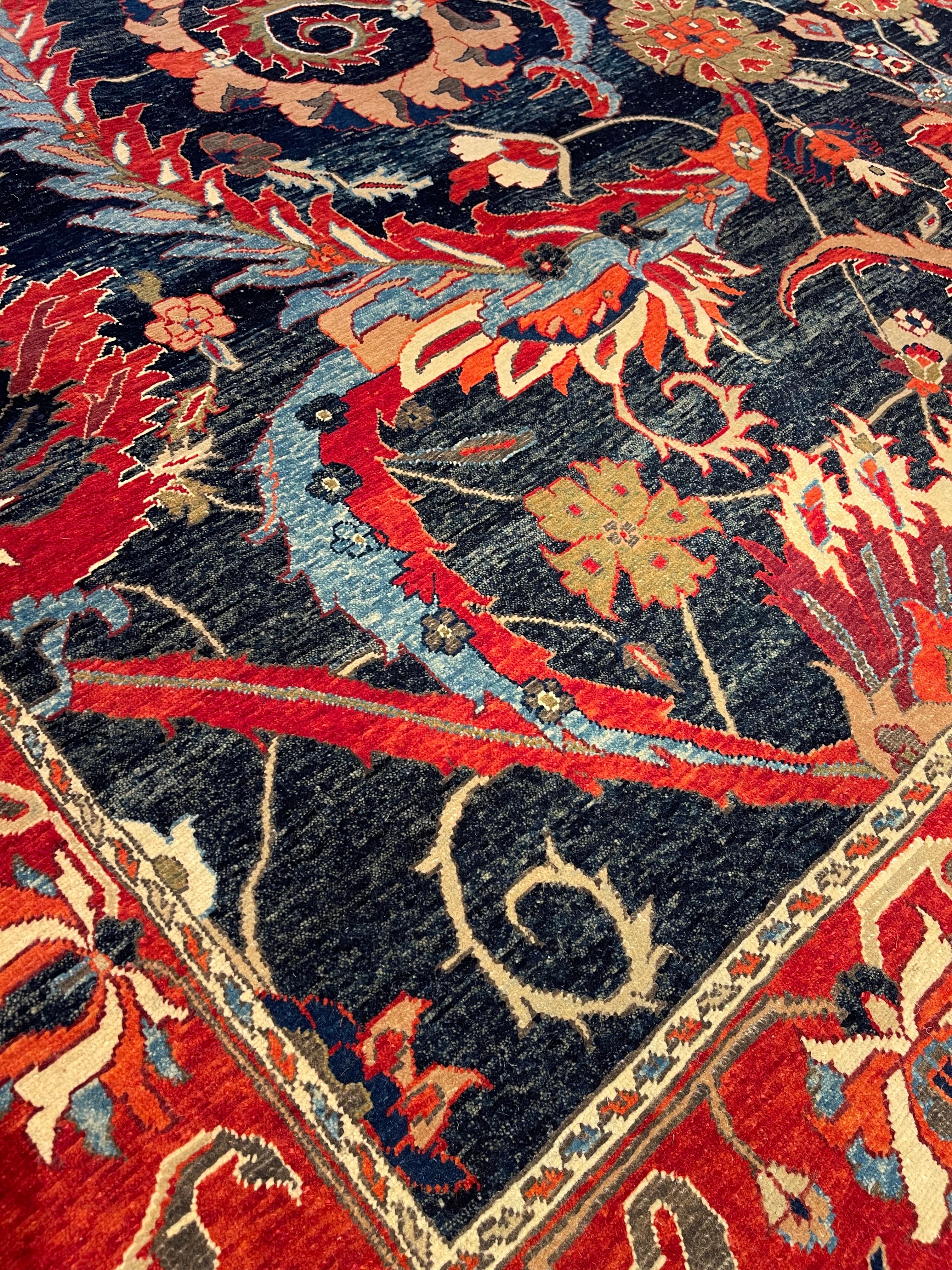 The source of carpet comes from the book Museo Calouste Gulbenkian, Printed by Gulbenkian Museum Lisbon, in 2015, nr.52. This is a vase-technique carpet design in the 17th century in the Kerman region, of Persia. In the 16th century, in Safavid
