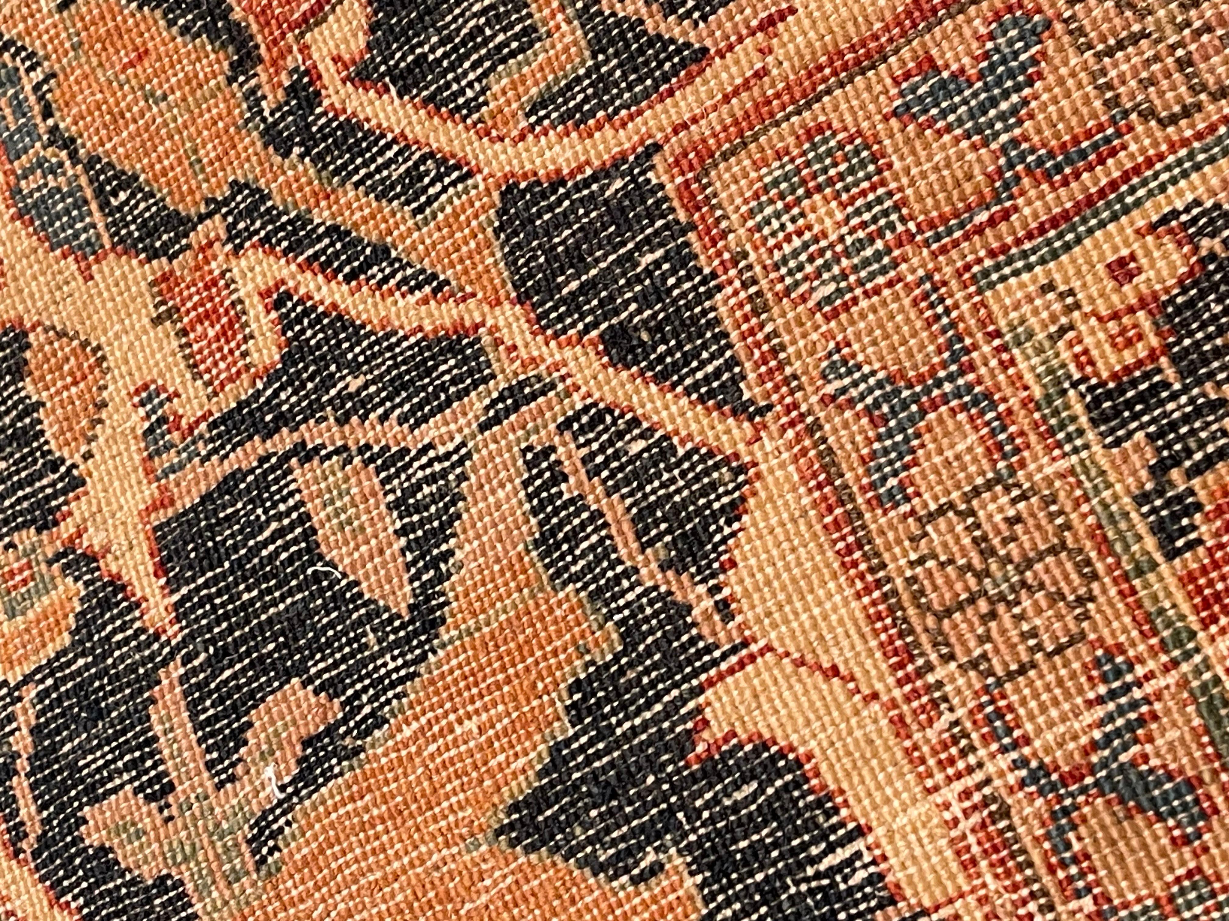 Contemporary Ararat Rugs Kerman Vase Technique Carpet 17th Century Revival Rug, Natural Dyed For Sale