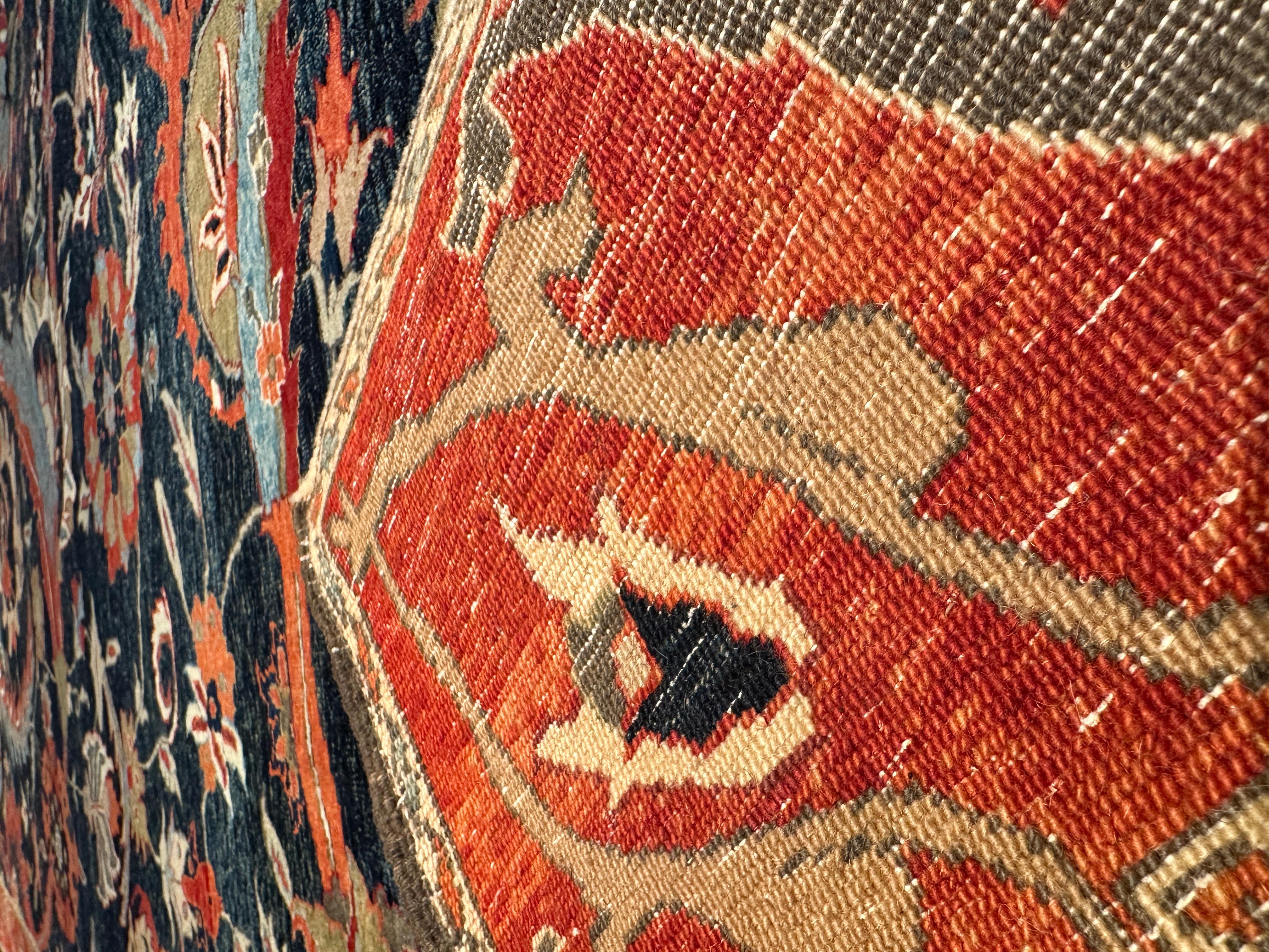 Vegetable Dyed Ararat Rugs Kerman Vase Technique Carpet 17th Century Revival Rug, Natural Dyed For Sale