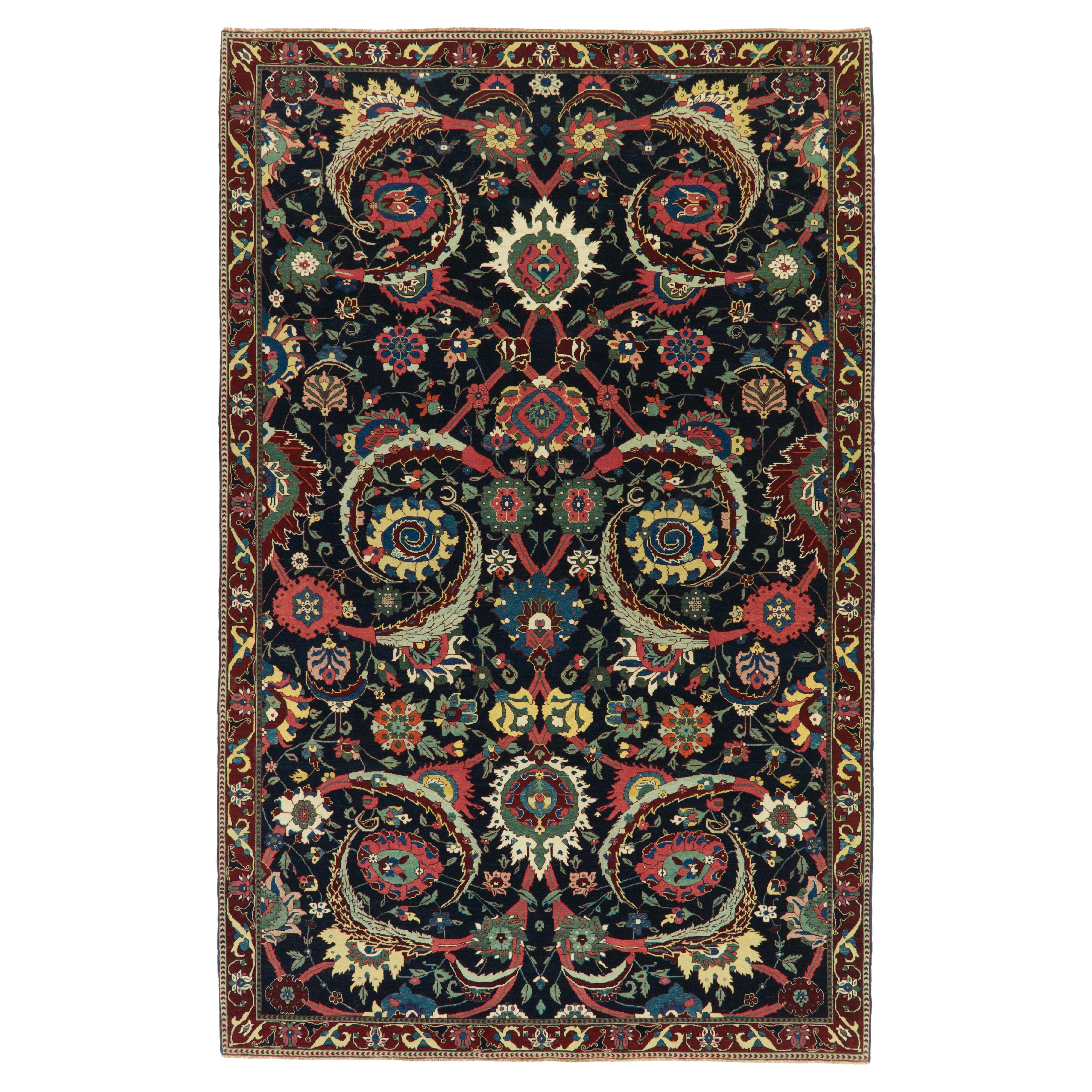 Ararat Rugs Kerman Vase Technique Teppich 17. Jahrhundert Revival Teppich, natürlich gefärbt