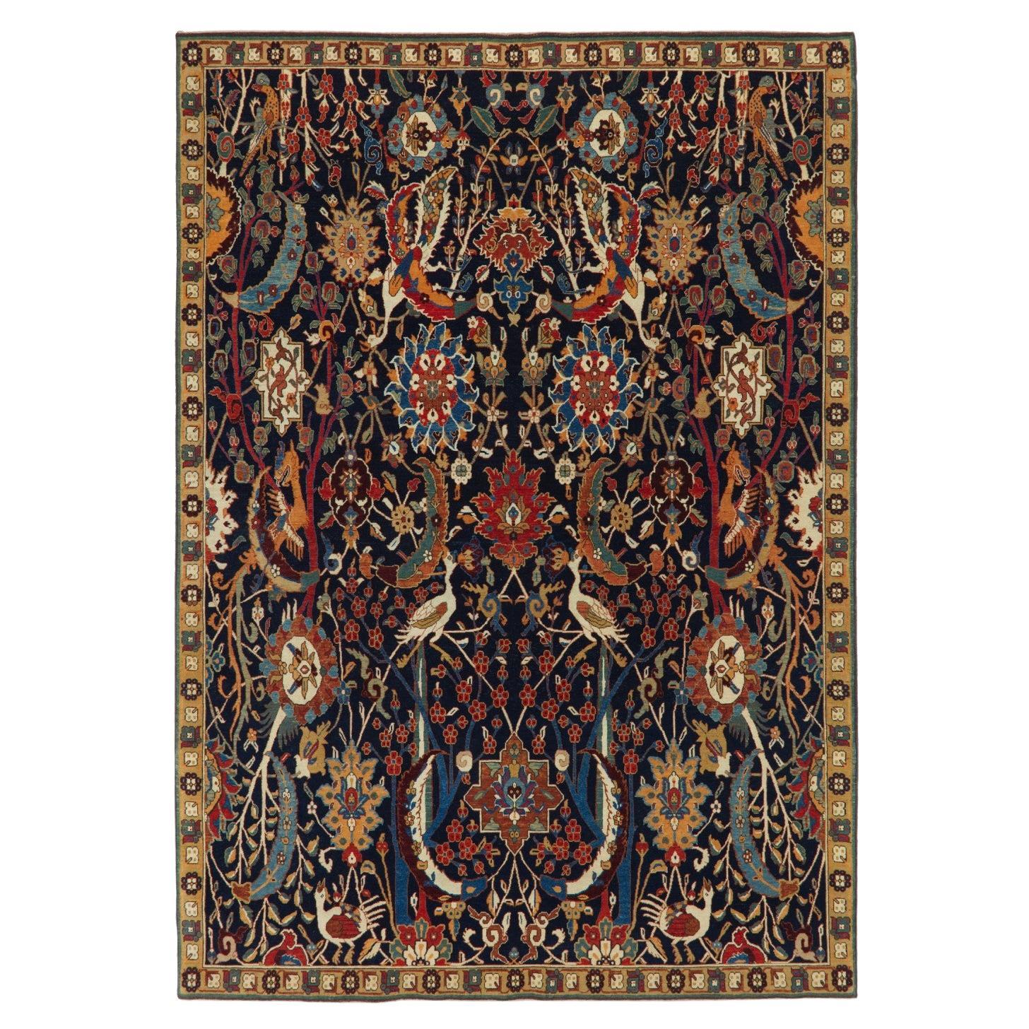 Ararat Rugs Alfombra Kerman Técnica Jarrón Siglo XVII, Teñida Natural