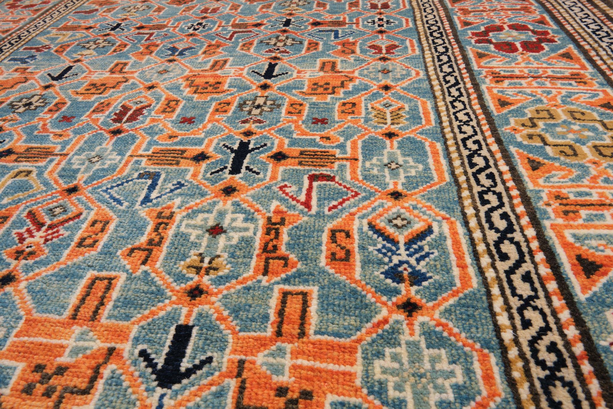 Ararat Rugs Konagkend Schirwan Teppich, Antiker Kaukasischer Revival Teppich Natürlich gefärbt im Zustand „Neu“ im Angebot in Tokyo, JP