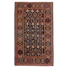 Ararat-Teppich Konagkend Shirvan, antiker kaukasischer Revival-Teppich, natürlich gefärbt