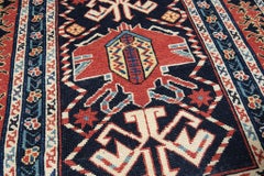 Ararat Rugs Kuba Runner Rug with Palmettes Caucasian Revival Carpet Natural Dyed