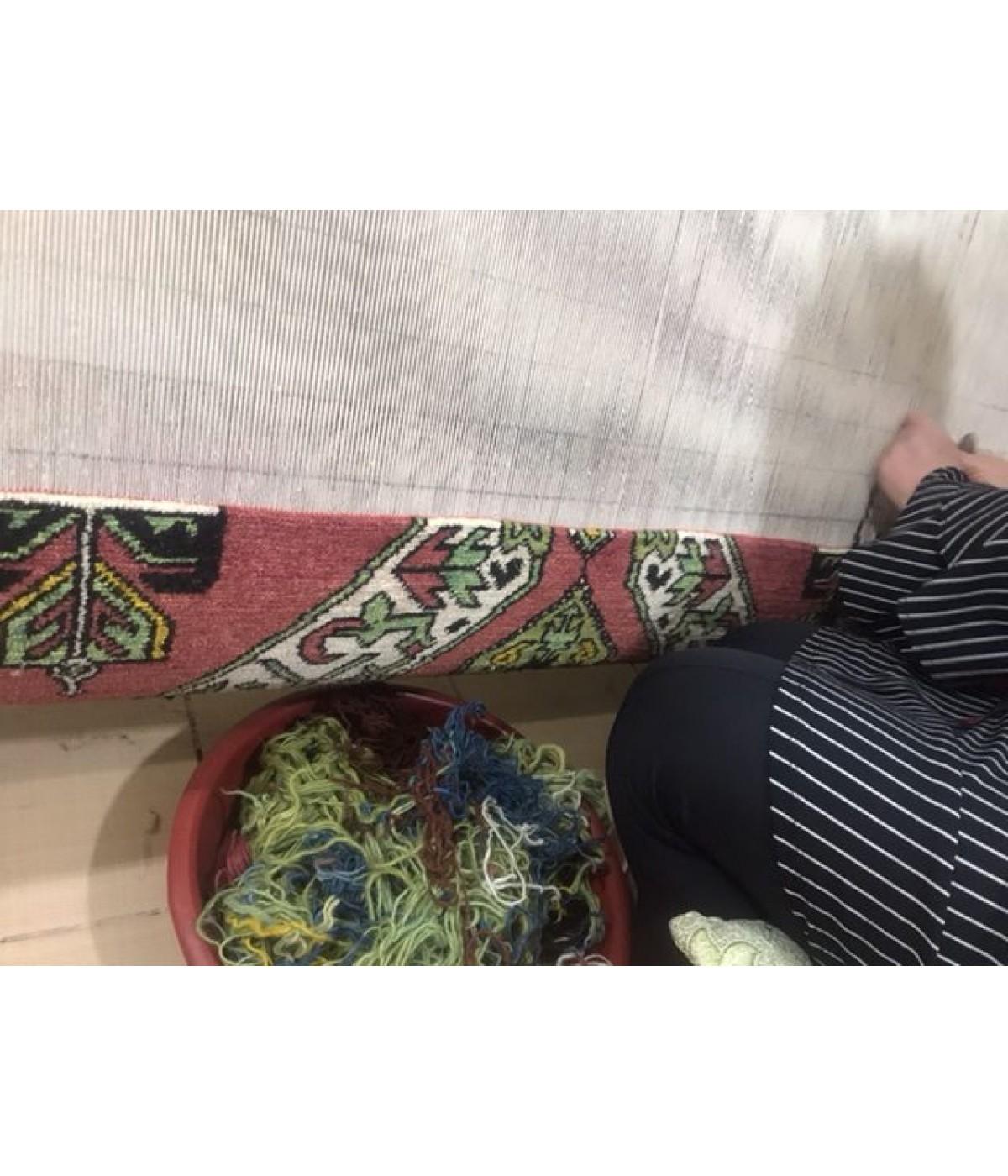 Contemporary Ararat Rugs Lenkoran Rug Caucasian Revival 19 Century Carpet, Natural Dyed For Sale