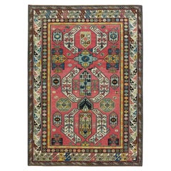 Tappeto Ararat Rugs Lenkoran Tappeto caucasico revival del 19° secolo, tinto naturale