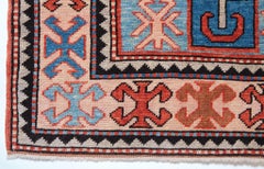 Ararat Rugs Lenkoran Rug Caucasian Revival 19th Century Carpet, Natural Dyed