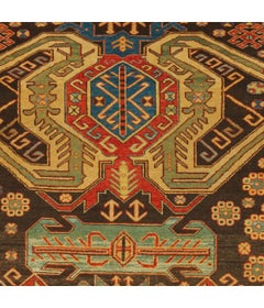 Ararat Rugs Lenkoran Rug Caucasian Revival 19th Century Carpet, Natural Dyed