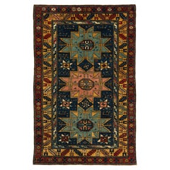 Ararat Rugs Lesghi Star Shirvan Rug Caucasian Revival Carpet, Natural Dyed