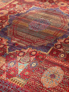 Tapis Ararat Mamluk avec étoile centrale renaissance du 16ème siècle - teinture naturelle