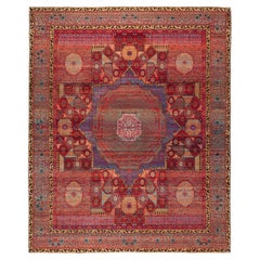 Ararat Rugs Mamluk Carpet with Central Star 16th Century Revival, Natural Dyed