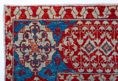 Ararat Rugs Mamluk Carpet with Cup Motif, Antique Revival Rug, Natural Dyed