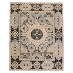 Tapis Ararat Mamluk avec motif de coupe de style néo-antique - teinture naturelle