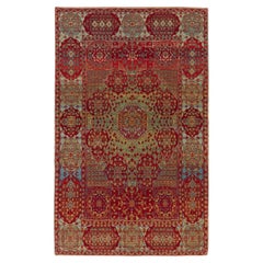 Ararat Rugs Alfombra Mameluca con Motivo de Copa, Alfombra de Renacimiento Antigua, Teñida Natural