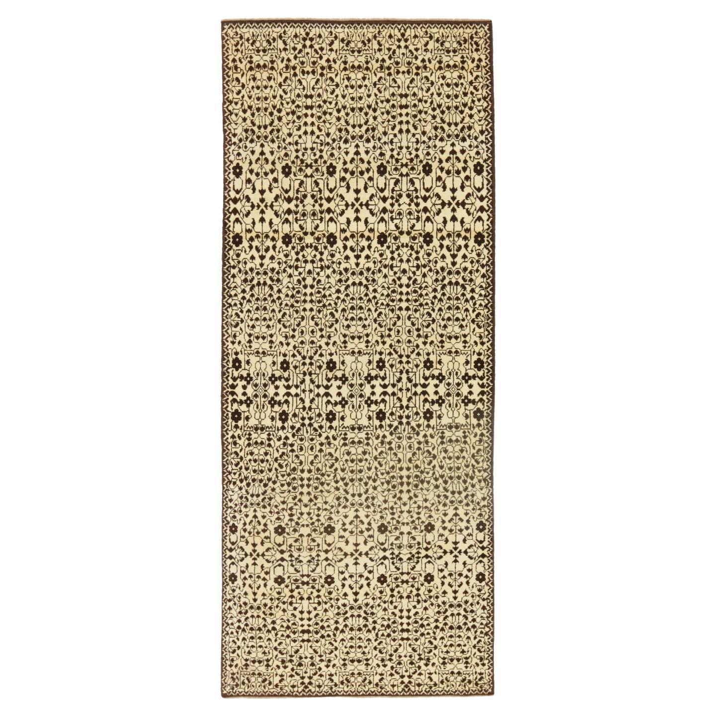 Ararat Rugs Mamluk Modern Rug with Leaf Lattice Design, Revival Rug Natural Dyed For Sale