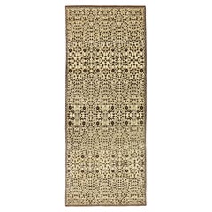 Ararat Rugs Mamluk Modern Rug with Leaf Lattice Design, Revival Rug Natural Dyed