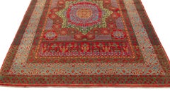 Ararat Rugs Mamluk Rug with Candelabra Elems Egypt Revival Carpet Natural Dyed