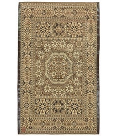 Ararat Rugs Mamluk Rug with Central Star, 16th C. Revival Carpet, Natural Colors