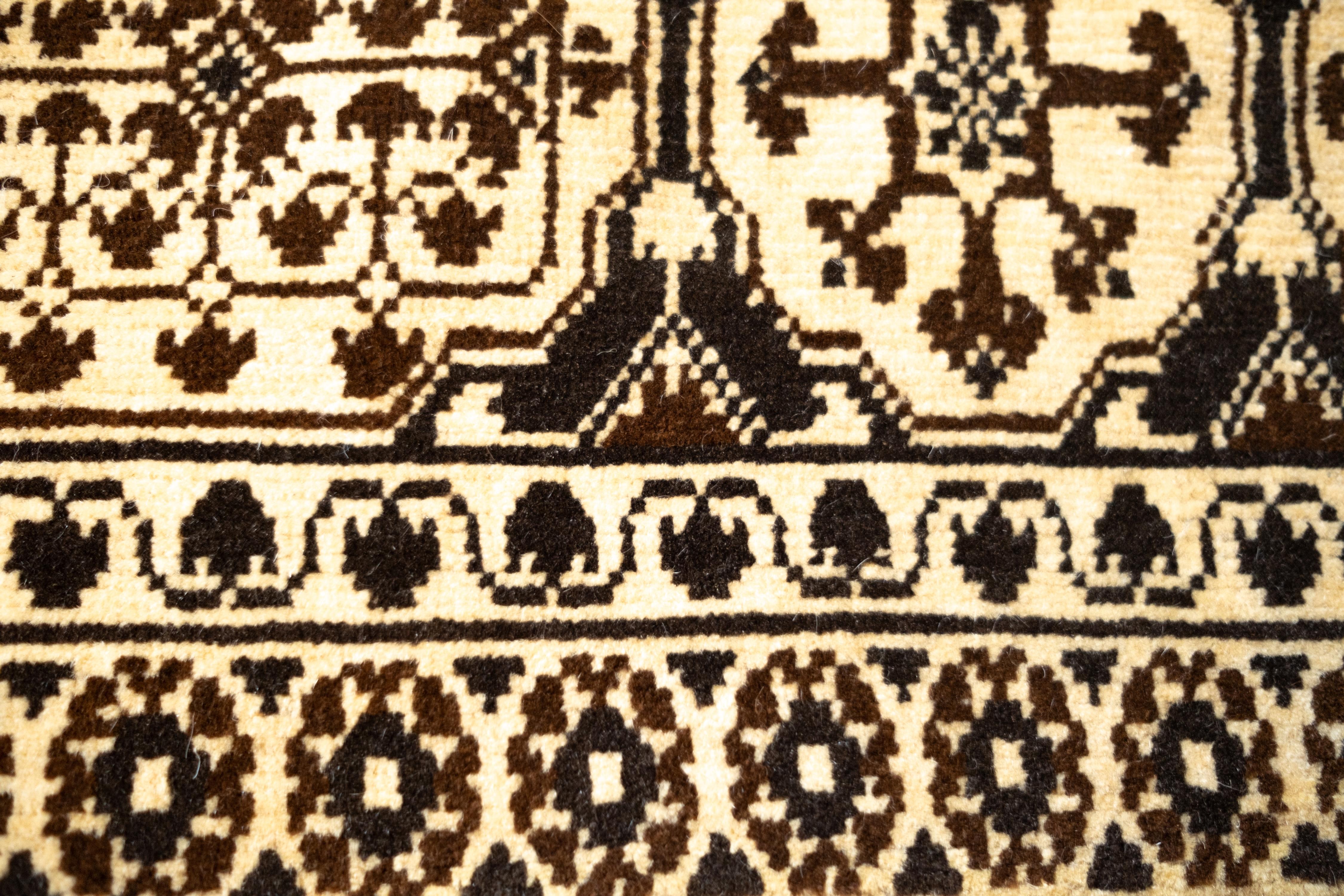 Contemporary Ararat Rugs Mamluk Rug with Central Star, 16th C. Revival Carpet, Natural Color For Sale