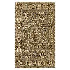 Ararat Rugs Mamluk Rug with Central Star, 16th C. Revival Carpet, Natural Color