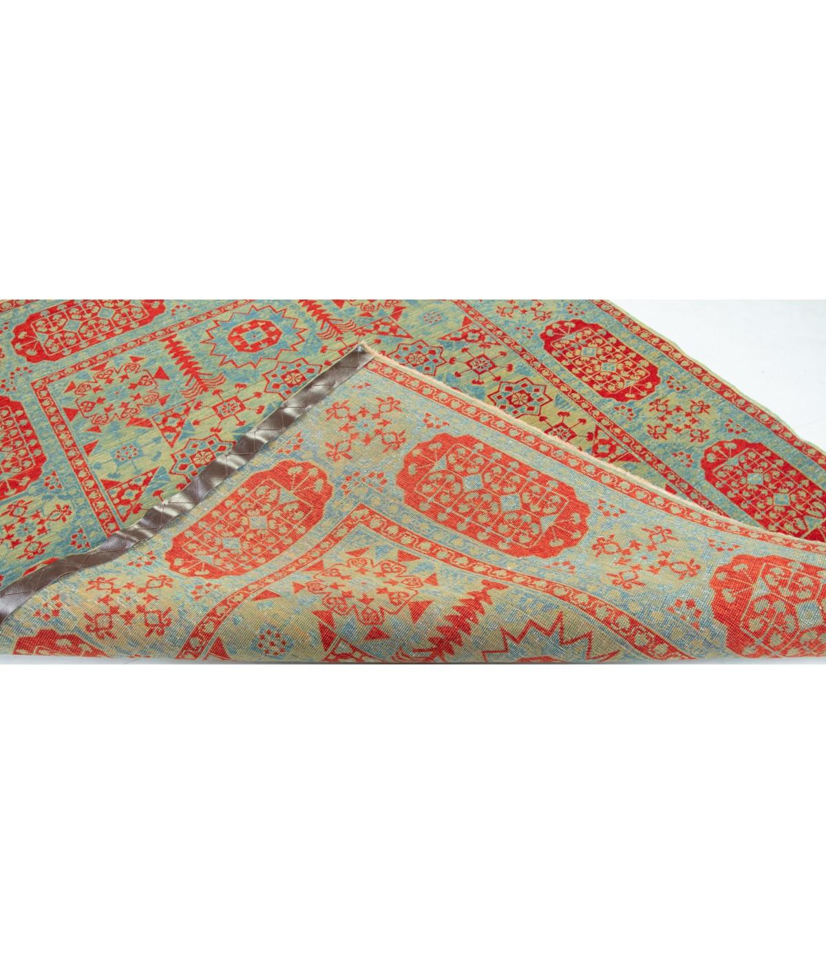 Contemporary Ararat Rugs Mamluk Rug with Central Star 16th Cent. Revival Carpet Natural Dyed For Sale
