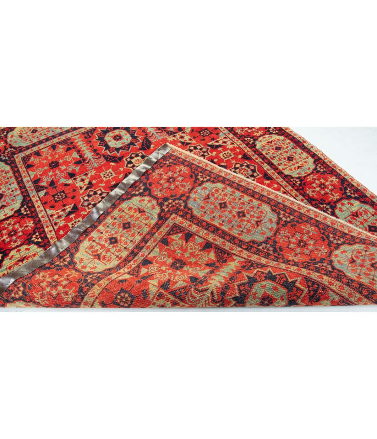 Wool Ararat Rugs Mamluk Rug with Central Star 16th Cent. Revival Carpet Natural Dyed