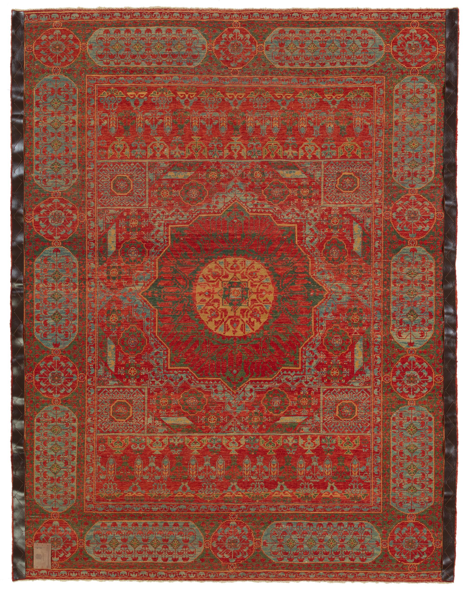 The design source of the rug comes from the book Renaissance of Islam, Art of the Mamluks, Esin Atil, Smithsonian Institution Press, Washington D.C., 1981 nr.127. This rug with the central star was designed in the early 16th-century rug by Mamluk