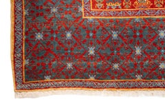 Ararat Rugs Mamluk Rug with Cusped Medallion Antique Revival Carpet Natural Dyed