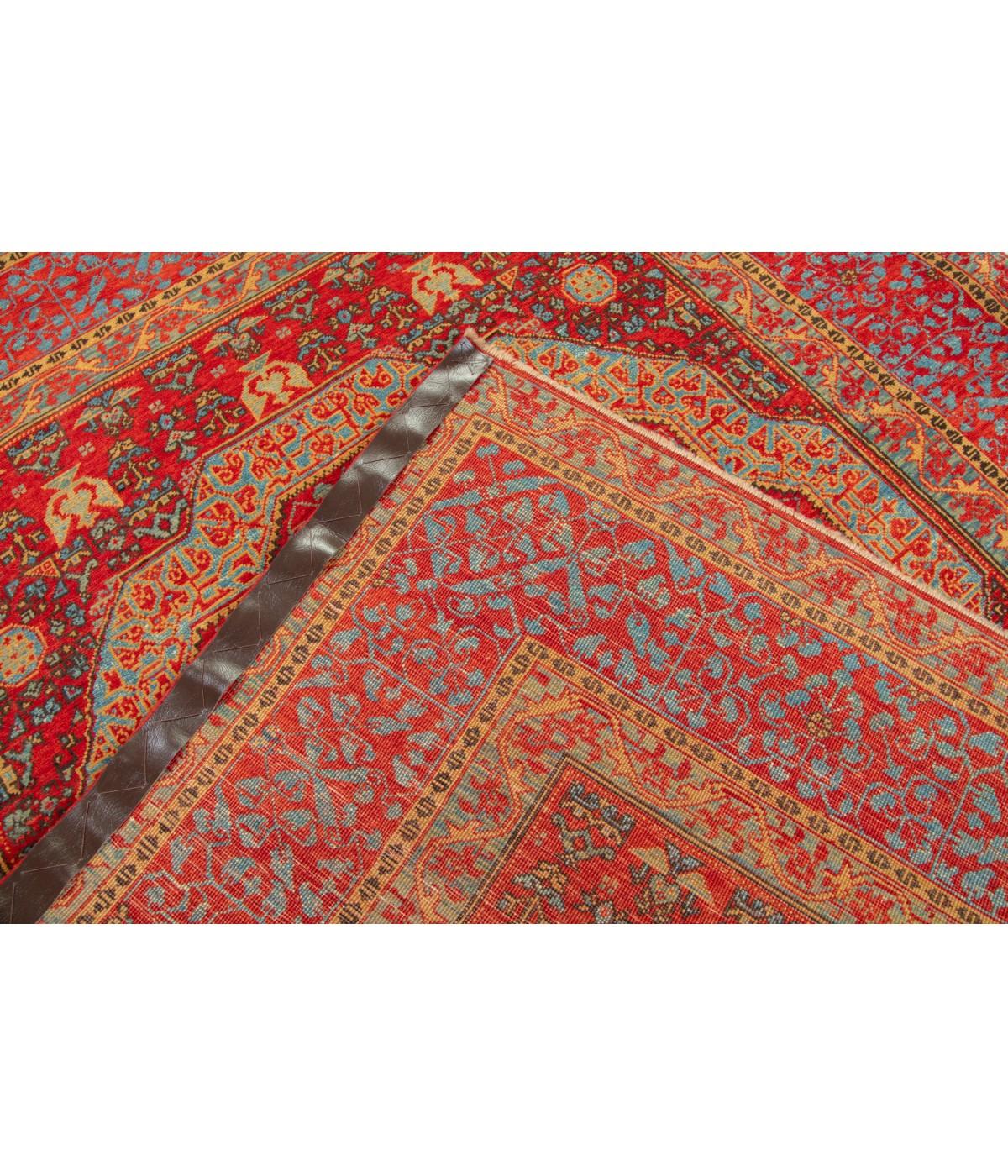 Ararat Rugs Mamluk Rug with Cusped Medallion Antique Revival Carpet Natural Dyed 1