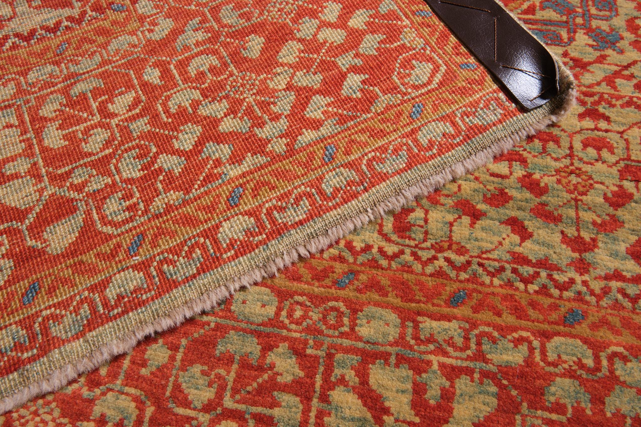 Ararat Rugs Mamluken-Teppich mit großem Achteck 16.Jh. Antike Ägypten Revival Teppich (Pflanzlich gefärbt) im Angebot