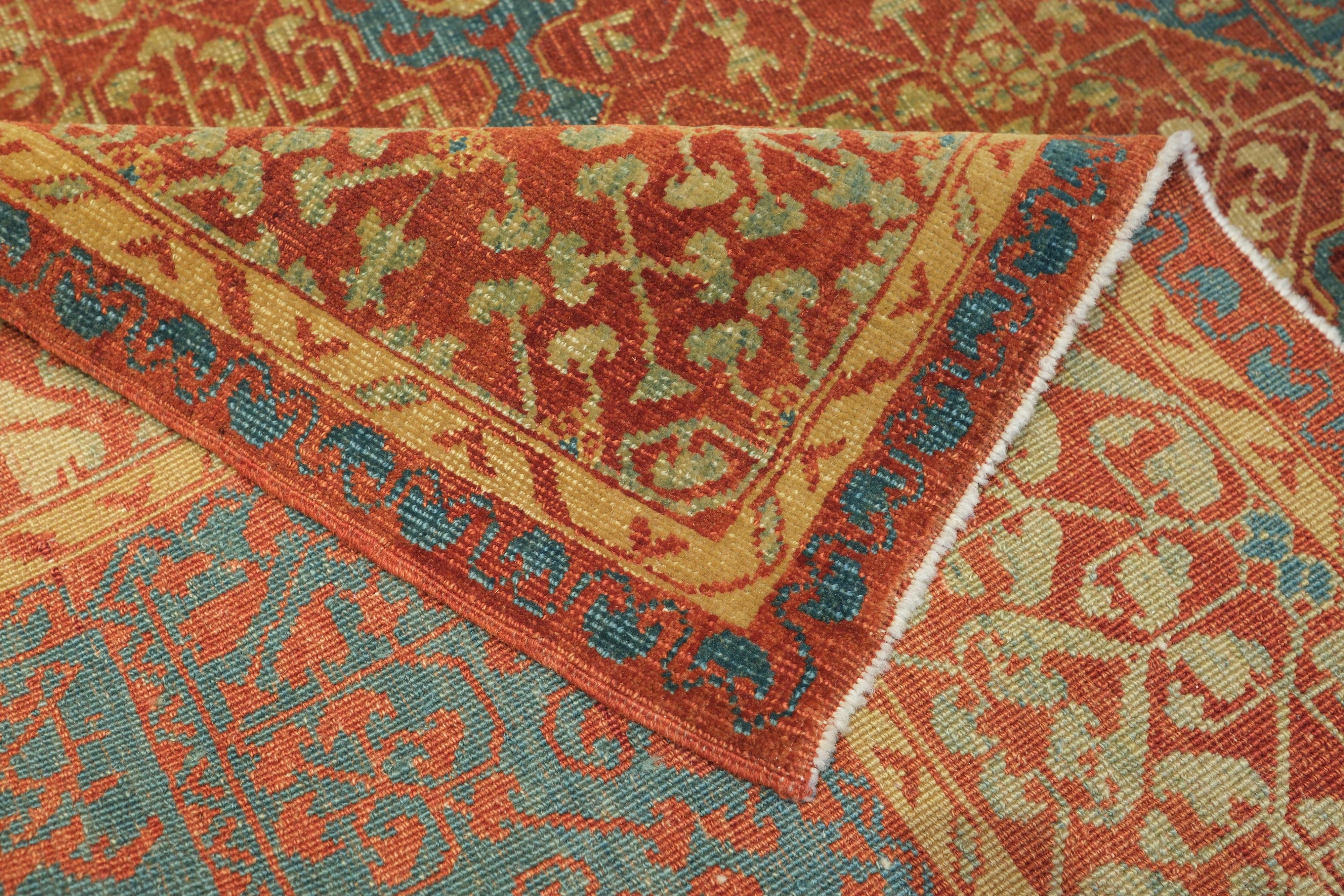 Ararat Rugs Mamluken-Teppich mit großem Achteck 16.Jh. Antike Ägypten Revival Teppich (Türkisch) im Angebot