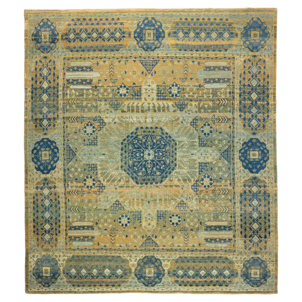 Ararat Rugs Mamluk Rug with Cusped Medallion Antique Revival Carpet ...