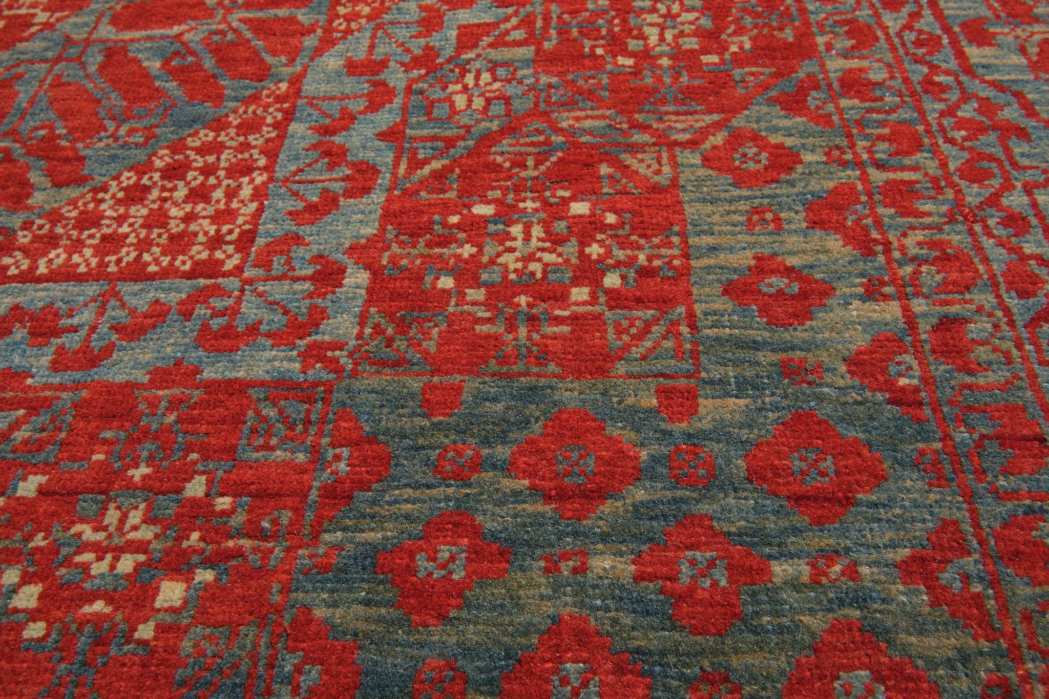 Ararat-Teppich Mamluk mit Palmen und Zypressen Revival-Teppich, Naturfarben (Wolle) im Angebot