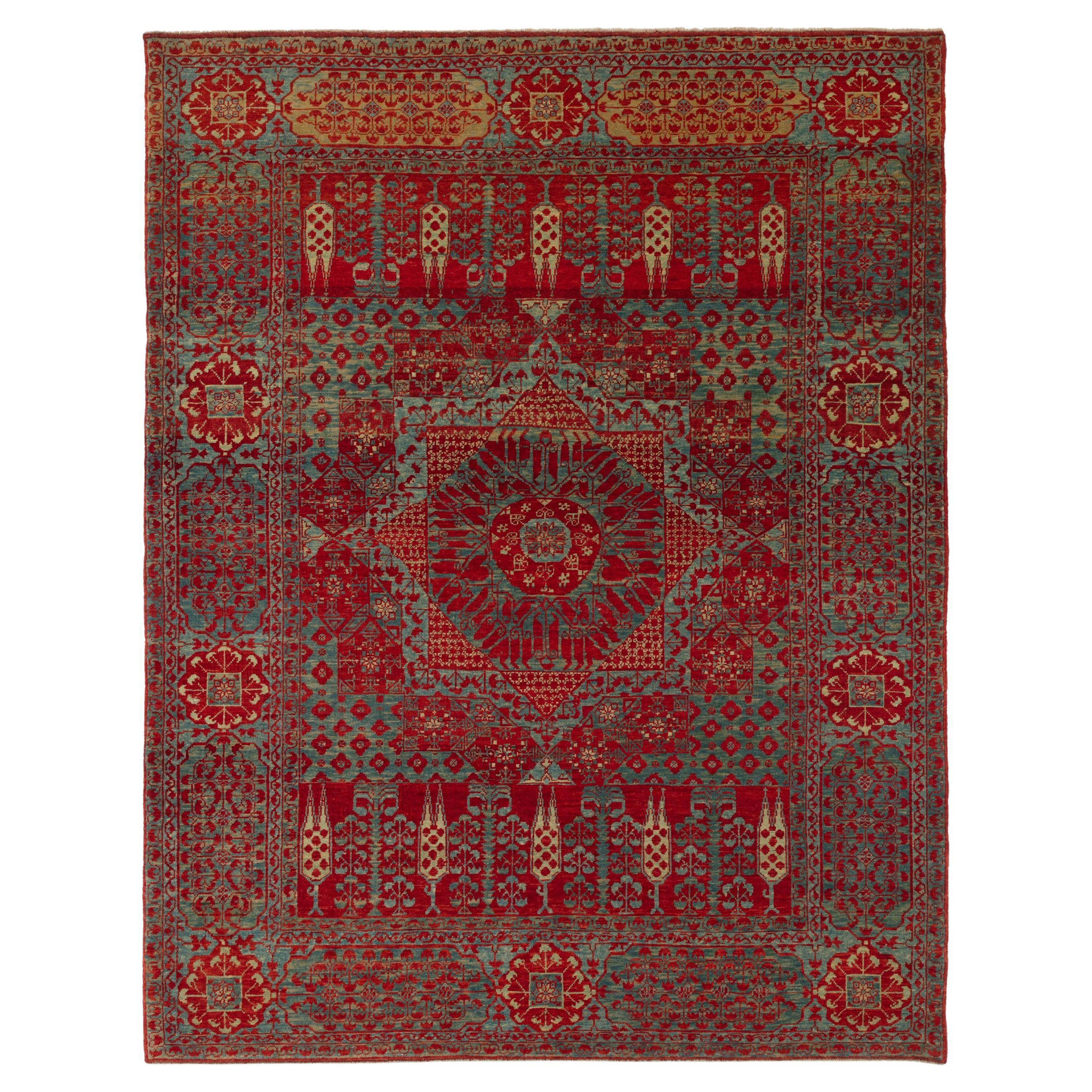 Ararat-Teppich Mamluk mit Palmen und Zypressen Revival-Teppich, Naturfarben im Angebot