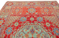 Ararat Rugs Mamluk Rug with Ra's Eye Design Mamlouk Egypt Revival Carpet