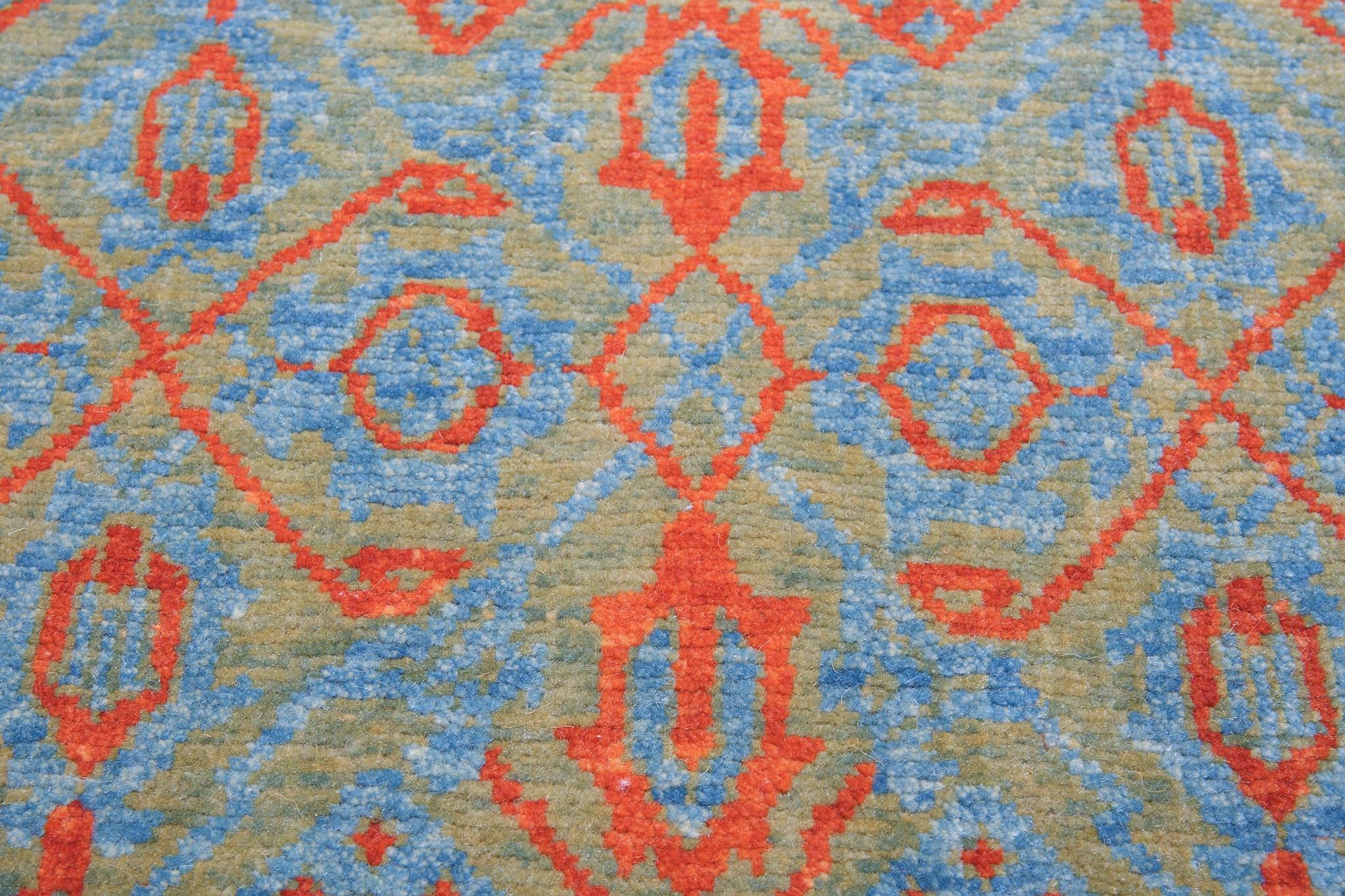 Turkish Ararat Rugs Mamluk Wagireh Rug Lattice Pattern Revival Carpet Natural Dyed