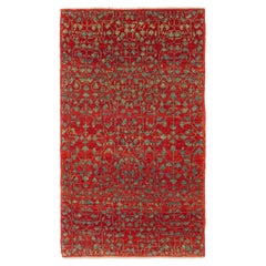 Ararat Rugs Mamluk Wagireh Rug with Leaf Lattice Design Door Mat Entrance Carpet