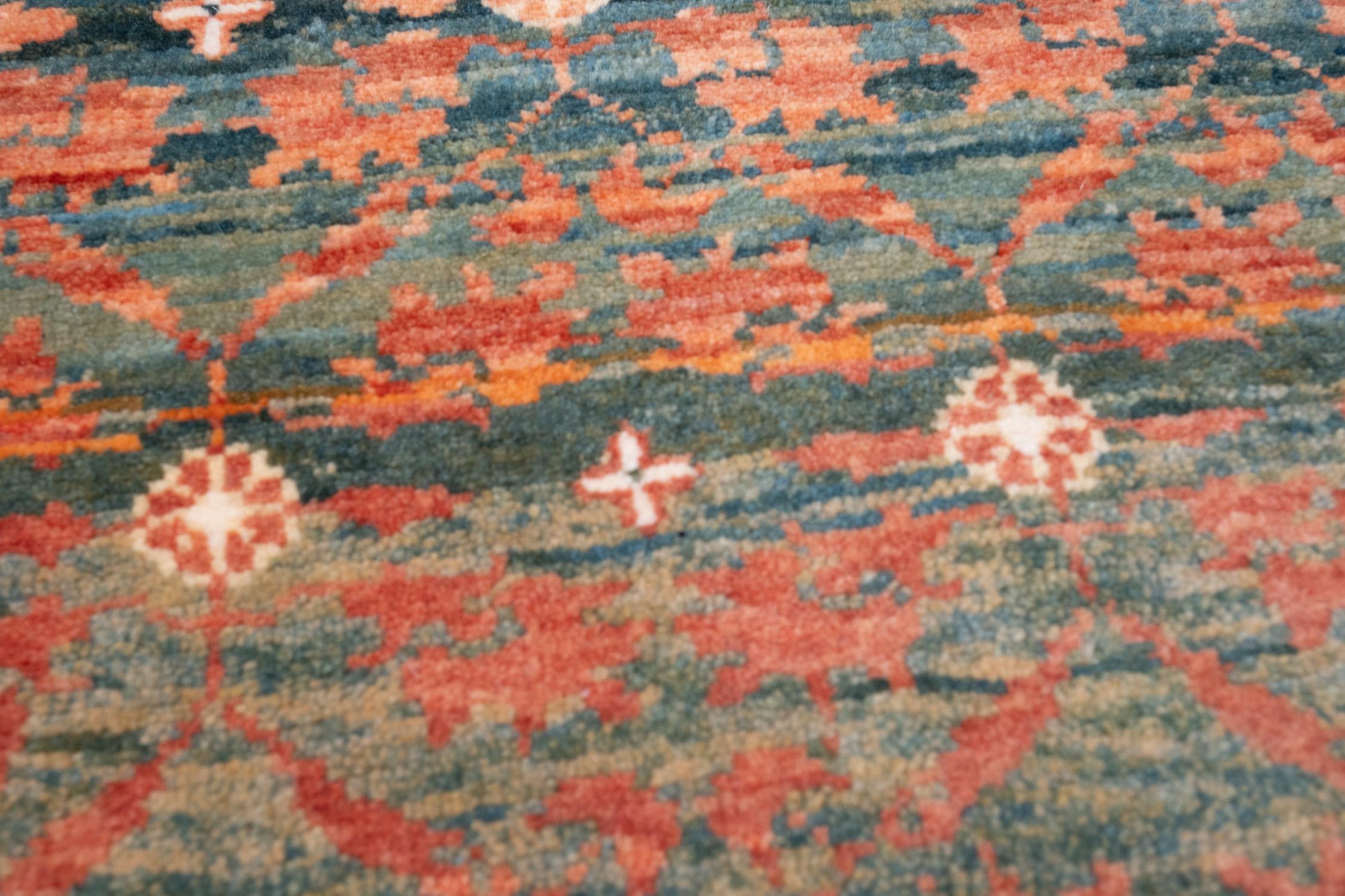 Ararat Rugs Mamluk Wagireh Rug with Flower Lattice Design DoorMat Entrance Mat In New Condition For Sale In Tokyo, JP