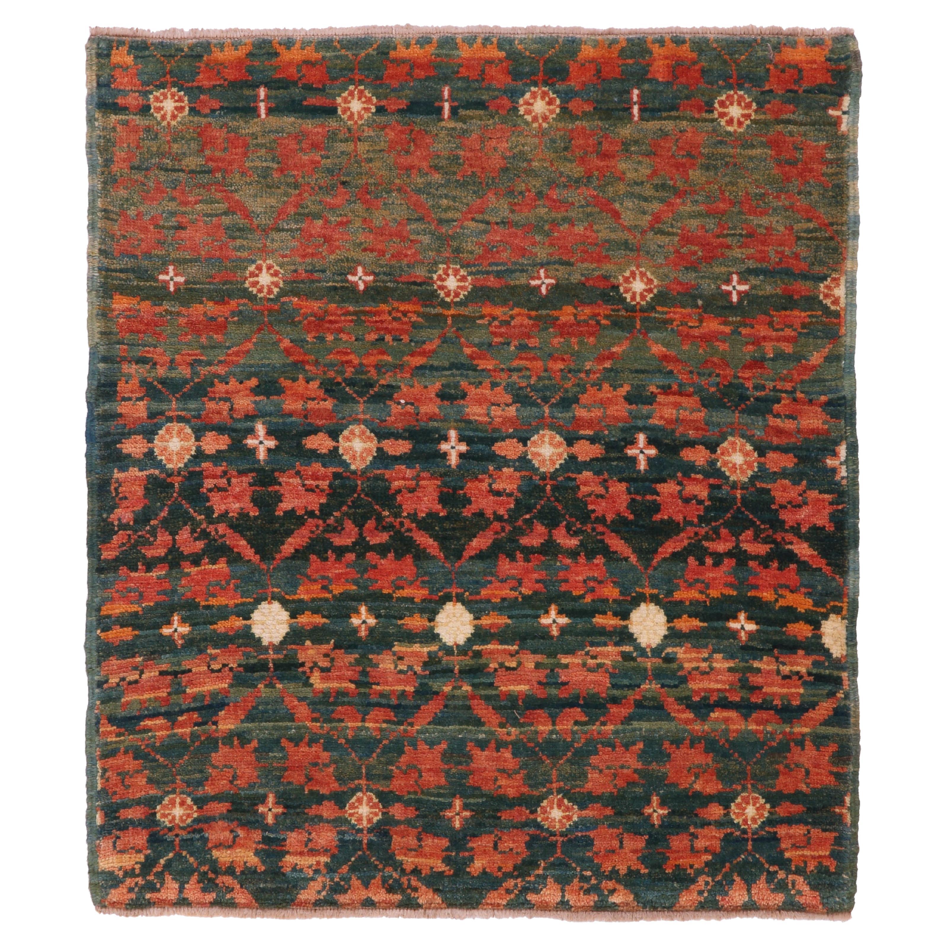 Ararat Rugs Mamluke Wagireh Teppich mit Blumen-Gitter-Design TürMatte Eingangsmatte
