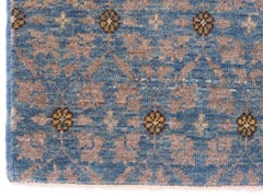 Ararat Rugs Mamluk Wagireh Rug with Flower Lattice Design Natural Dyed Carpet