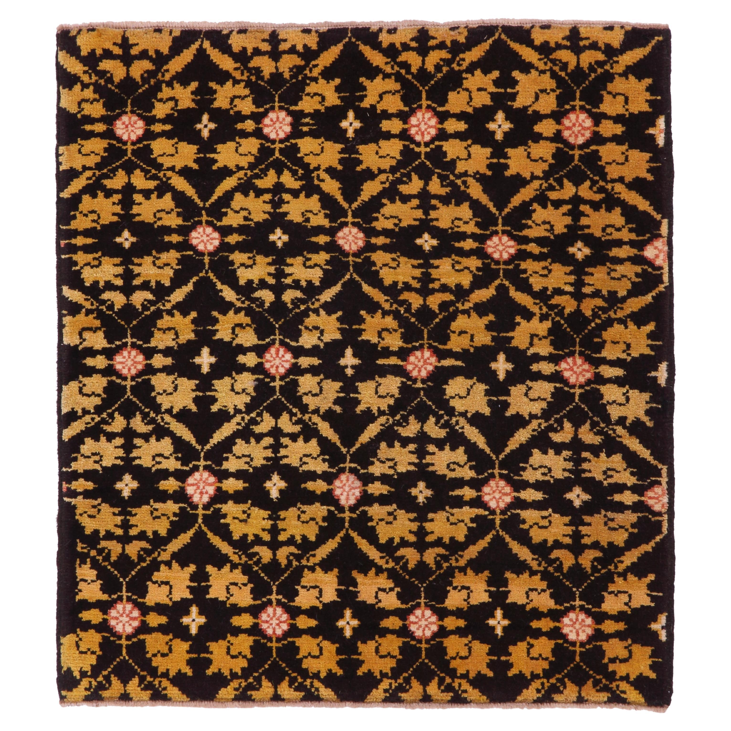 Ararat Teppich Mamluk Wagireh Teppich mit Blumengittermuster, Naturfarben