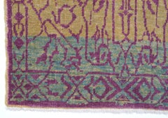 Ararat Rugs Mamluk Wagireh Rug with Geometric Design Revival Carpet Natural Dyed