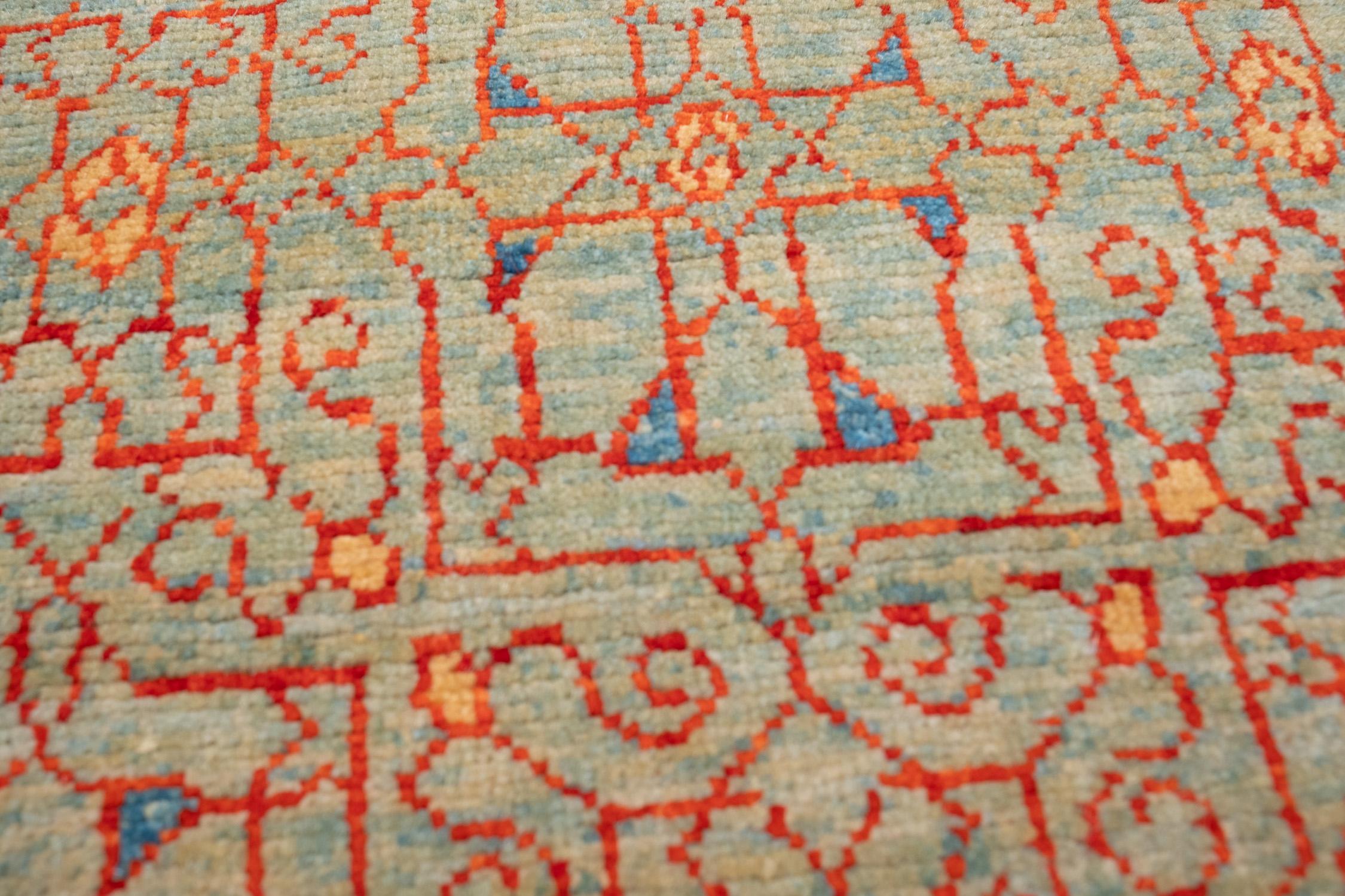 Ararat Rugs Alfombra Mameluca Wagireh con Diseño de Borde Jerrehian Alfombra Egipto Revival Turco en venta